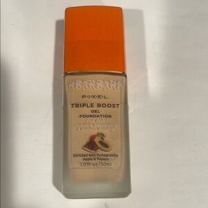 P-I-X-E-L Cream Foundation Liquid Formula Organic Enriched Pomegranate, Apple.